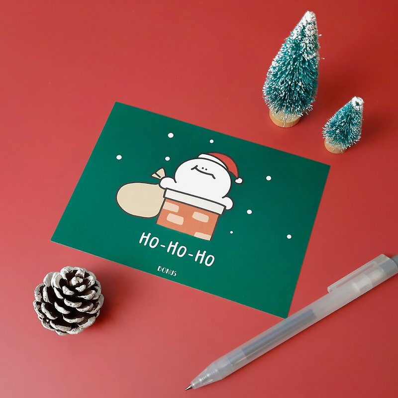 H-boy Christmas postcard-Santa H-boy - Cards & Postcards - Paper Green