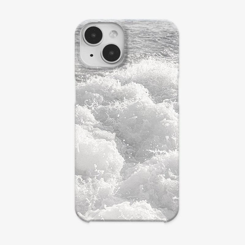 (hard case) wave - Phone Cases - Other Materials White