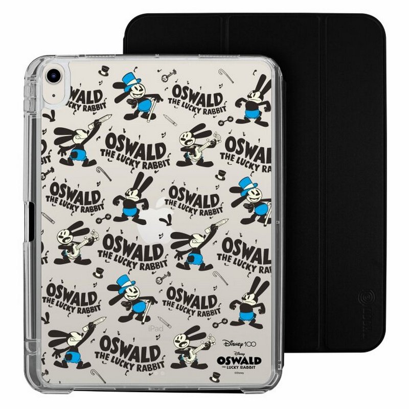 Disney 100th Oswald the Lucky rabbit iPad 2024 Detachable Clear Case Folio Case - เคสแท็บเล็ต - พลาสติก หลากหลายสี