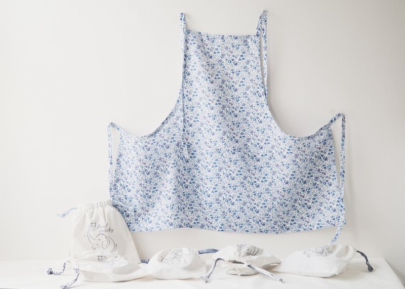 Linen Apron Spring Collection Spring Floral Gift for her - 圍裙 - 棉．麻 