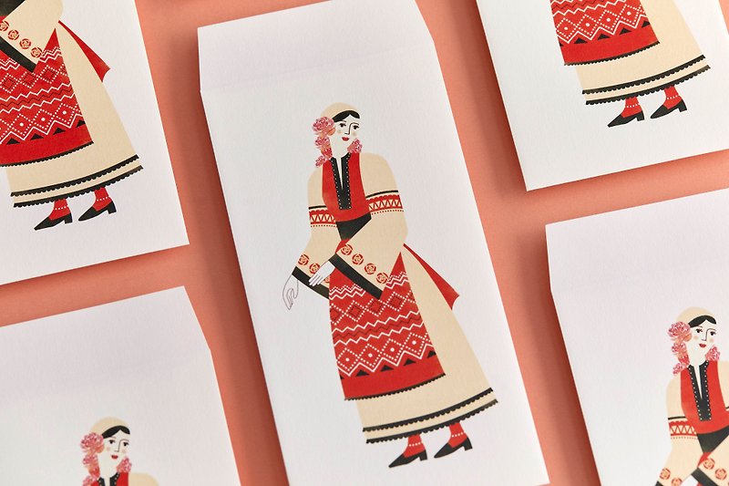 Maria  BULGARIA COSTUME ENVELOPE　民族衣装・封筒