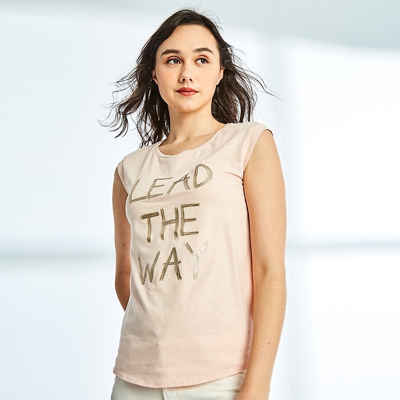 Lead The Way Graphic Tee - Women's T-Shirts - Cotton & Hemp Pink