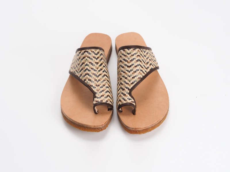Aihua sandals sandals- straw mat weaving - รองเท้ารัดส้น - พลาสติก หลากหลายสี