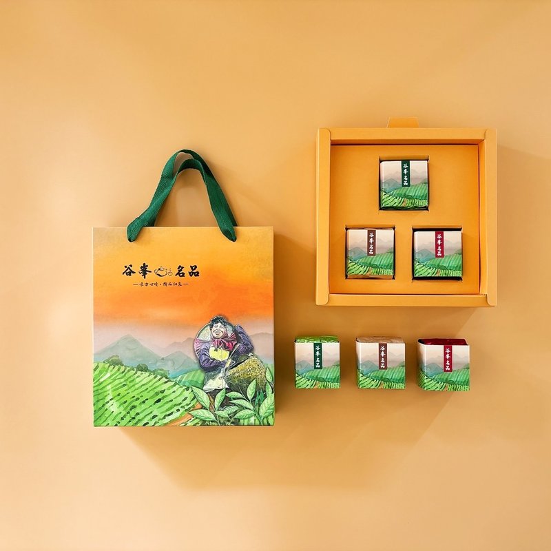 Gufeng famous gift box tea tasting set of three - ชา - วัสดุอื่นๆ 