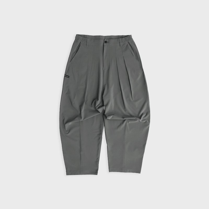 DYCTEAM - Full length tapered pants (gray green) - 男長褲/休閒褲 - 其他材質 綠色