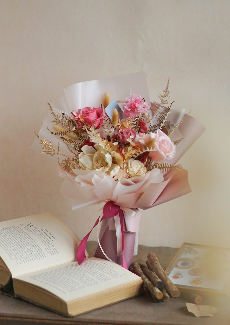 Say yes Proposal Bouquet Romantic Pink - จัดดอกไม้/ต้นไม้ - พืช/ดอกไม้ สึชมพู