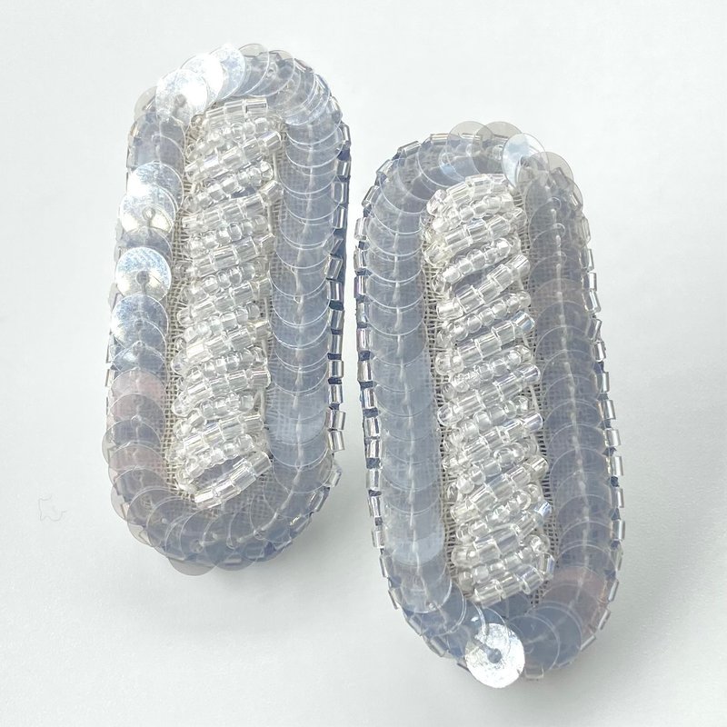 Earrings Truck Light Gray Surgical Stainless Steel - ต่างหู - วัสดุอื่นๆ สีเงิน