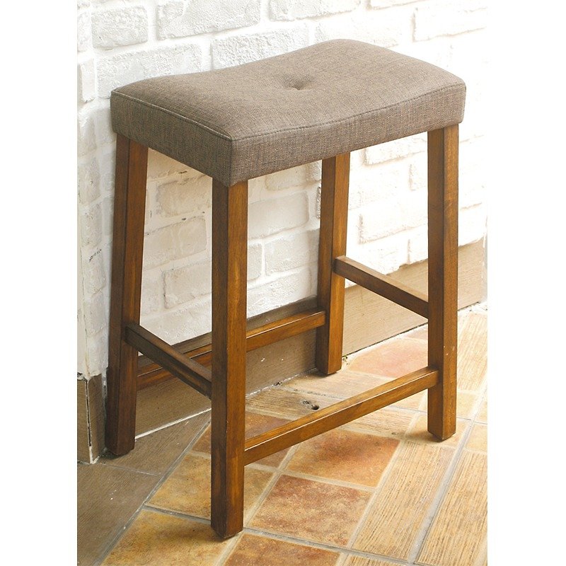 【手工木椅】防潑水布・咖啡 - 其他家具 - 木頭 咖啡色