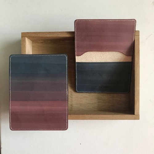 如是著物 信用卡夾 超薄極簡版 木苺漸層墨藍 Card holder