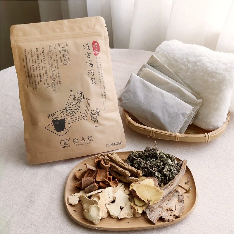 【Spring】- 100% Chinese herbal foot bath bags - ชุดของใช้พกพา - อาหารสด สีใส
