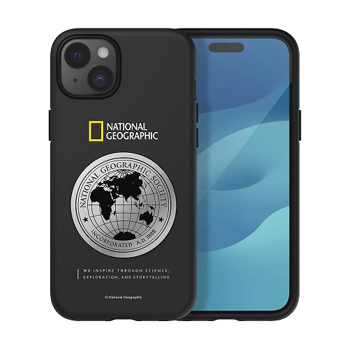 國家地理 National Geographic 3C/手機週邊配件 國家地理 / Metal Deco 地球徽章 保護殼 iPhone手機殼