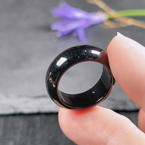 翡翠　グアテマラ産　11号リング　黒 Amazon | [ゆの美] リング 黒翡翠 ヒスイ Black Jade くりぬき