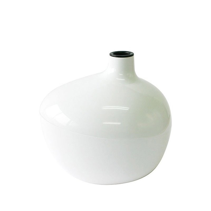 【八幡化成】VERTU DE VASE 花瓶造型多功能收納盒 白色 - 收納箱/收納用品 - 塑膠 白色