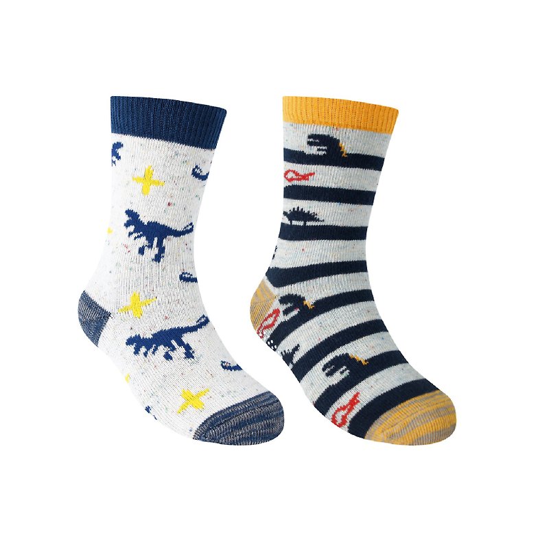 【FAV Dinosaur Deodorant Children's Socks】Antibacterial Socks/Children's Socks/Slip Socks/Made in Taiwan/Model: 637 - Socks - Cotton & Hemp 
