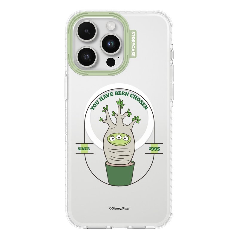 Disney tree bud-looking three-eyed iPhone case Magsafe transparent case anti-fall - เคส/ซองมือถือ - วัสดุอื่นๆ สีใส