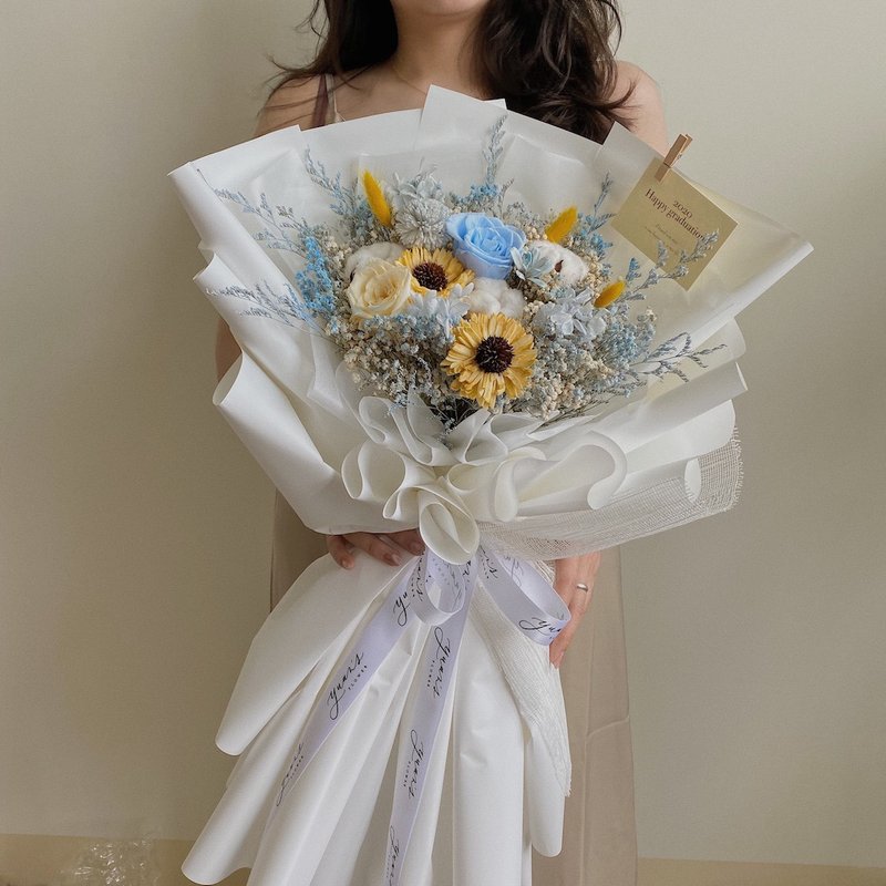 多款質感大花束 情人節花束 畢業花束 生日禮 乾燥花 母親節花束 - 擺飾/家飾品 - 植物．花 多色