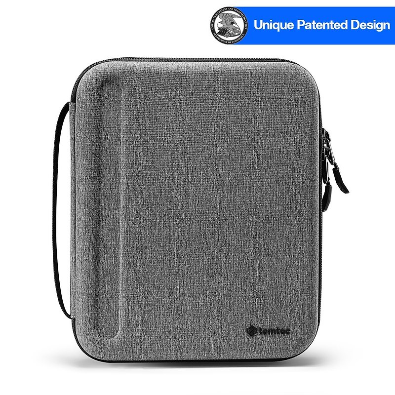 Tomtoc Multi-functional Tablet Hard Shell Storage Bag Gray for 11" iPad Pro & 10.9" - อื่นๆ - เส้นใยสังเคราะห์ สีเทา