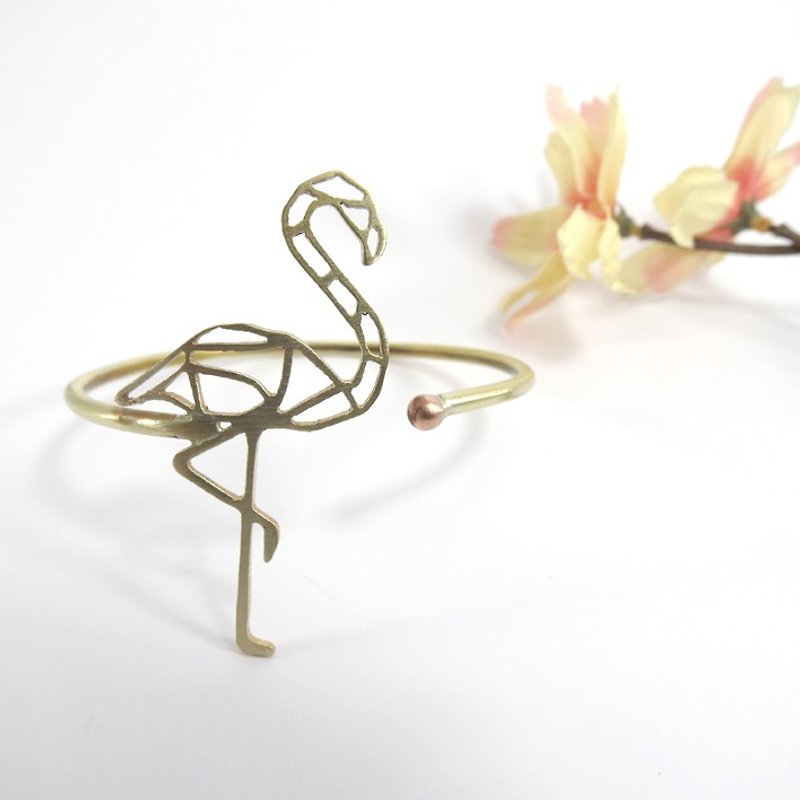 Flamingo geometric bracelet From WABY - Bracelets - Other Metals Orange