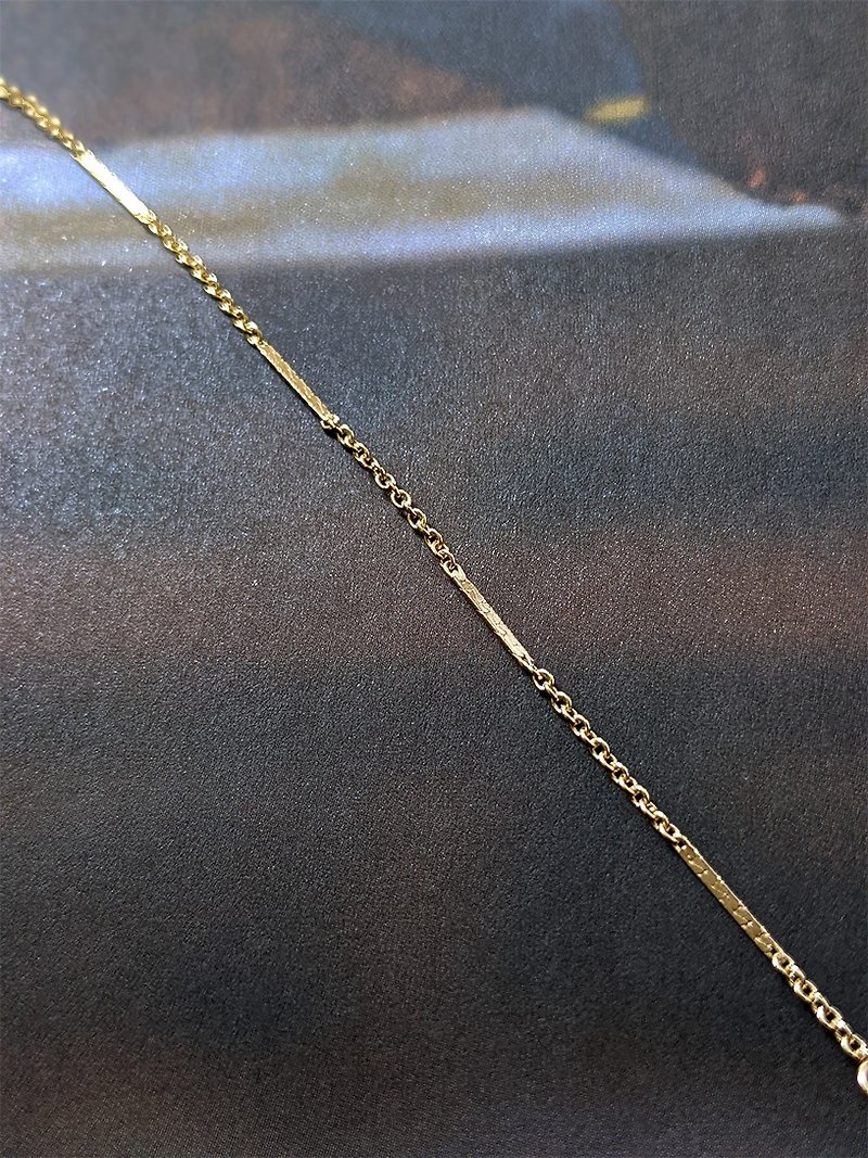 European Minimalistic Style 14k gold filled Layering alternate chain bracelet - Bracelets - Other Metals Gold