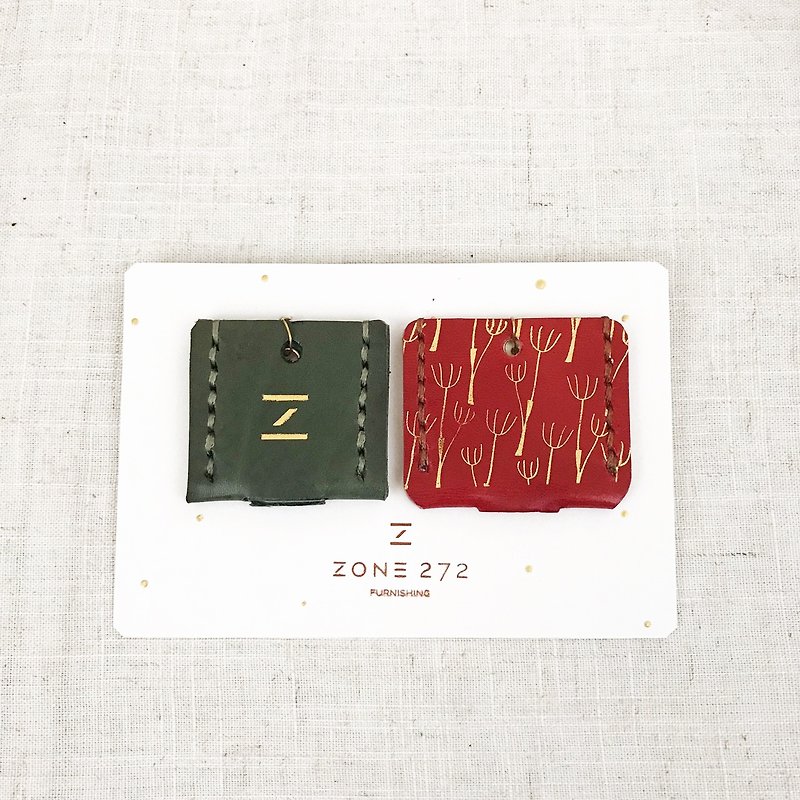 [Classic leather key set 2 into] ACCESSORIES limited red group - ที่ห้อยกุญแจ - หนังแท้ สีแดง