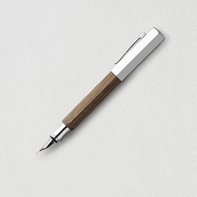 【Faber-Castell】ONDORO 橡木鋼筆-F尖 免費刻字 - 鋼筆 - 木頭 咖啡色