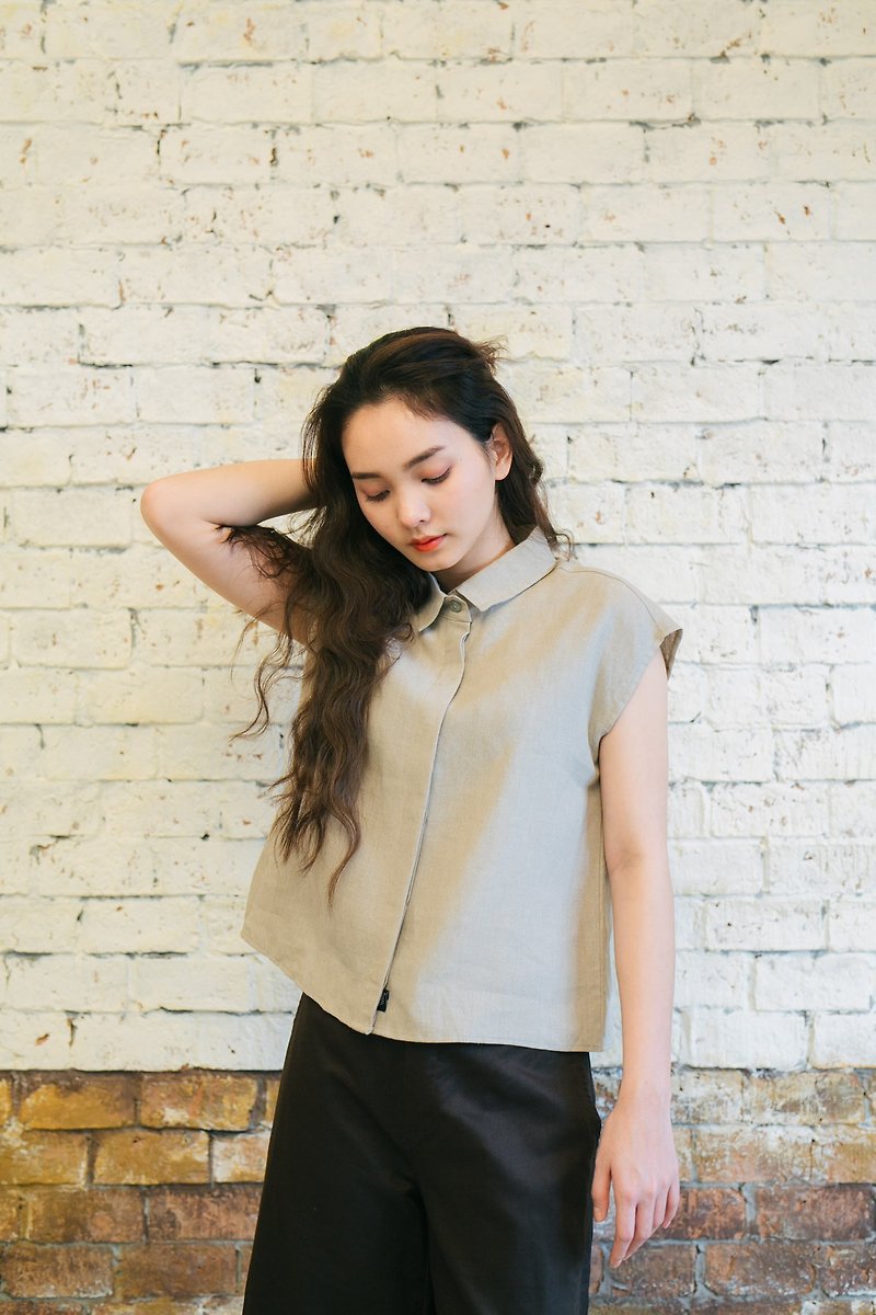 Short Sleeve 🍁EarthTone - Women's Tops - Cotton & Hemp Khaki