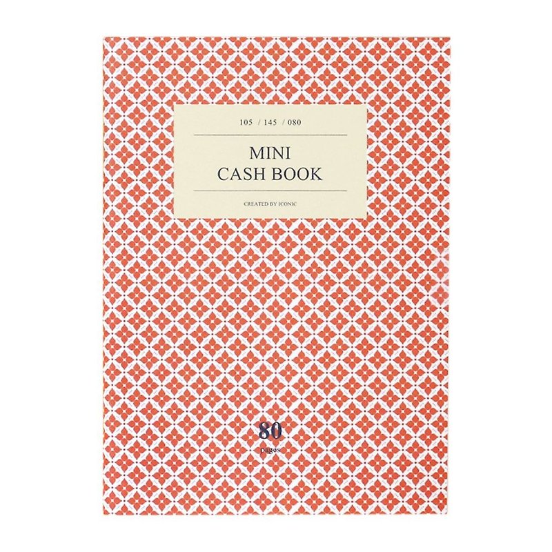 ICONIC A6 Mini Cash Billing V.3 - red flowers, ICO85133 - Notebooks & Journals - Paper Red
