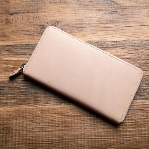 Leather Goods Shop Hallelujah hallelujah長夾 YKK拉鍊 抹除痕跡 分類收納 米色