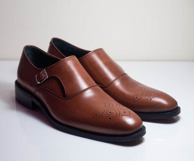 新品　ペテロオラウム　eddy monk モンクレザーシューズ　ローファー　２４ 未使用箱付 PETROSOLAUM ペテロオラウム EDDY MONK シューズ