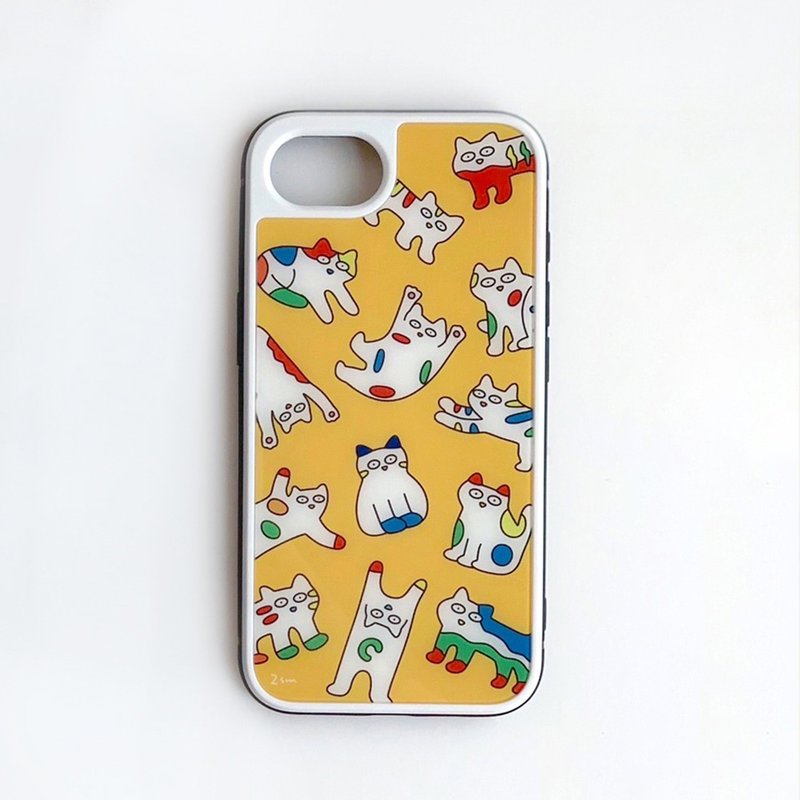 ネコのiPhoneケース - 手機殼/手機套 - 玻璃 藍色