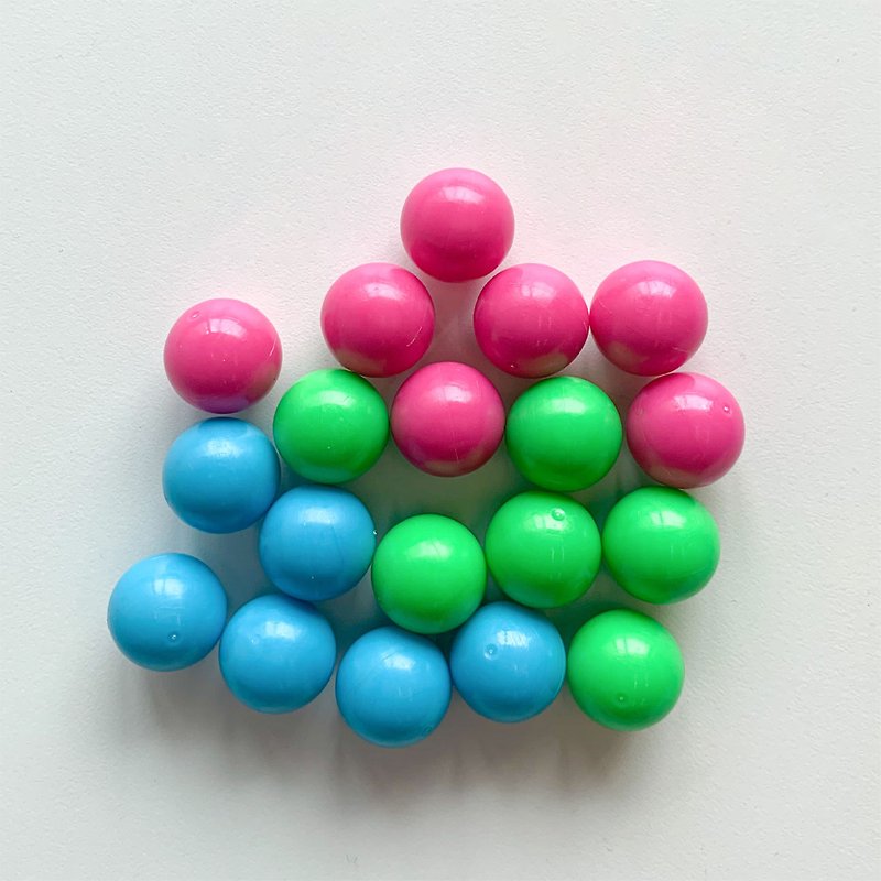 100 marbles - ชิ้นส่วน/วัสดุอุปกรณ์ - พลาสติก หลากหลายสี