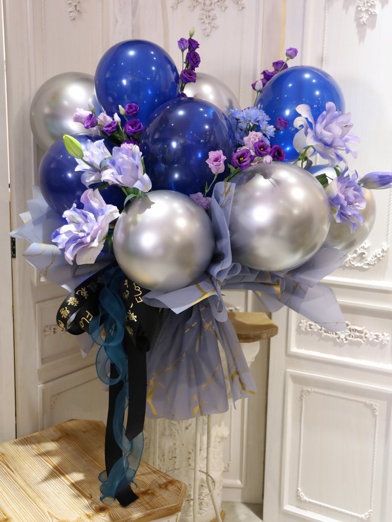 高架氣球花籃 - 盆栽/植栽 - 植物．花 藍色