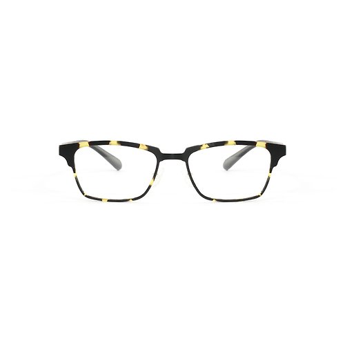 框框 2ND FRAME 簡約大膽深色玳瑁紋方型框眼鏡