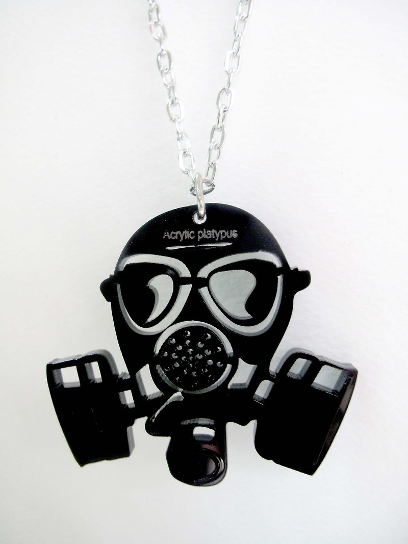 Lectra duck masks ▲ ▲ necklace / keychain / dual-use \ threw a postcard dogs and cats - สร้อยคอ - อะคริลิค 