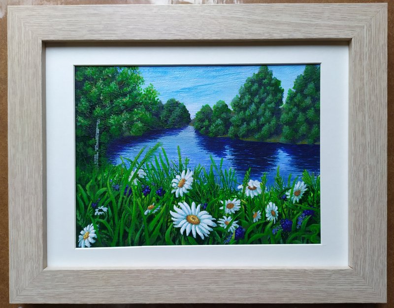 時光靜止之處. 河畔夏日午後 - 壁貼/牆壁裝飾 - 壓克力 多色