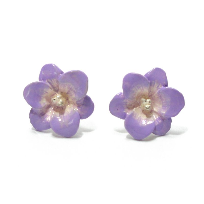 Freesia SV Freesia Silver / Earrings PA421SV - Earrings & Clip-ons - Other Metals Purple