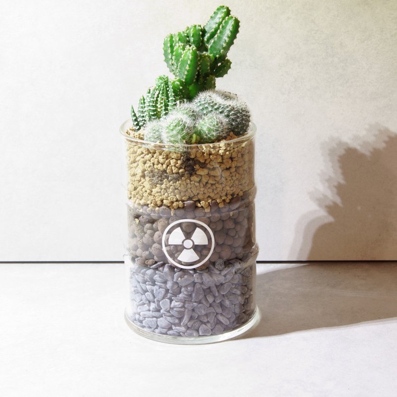 Micro King design - satirical nuclear Cup (fleshy cactus) - ตกแต่งต้นไม้ - แก้ว สีเขียว