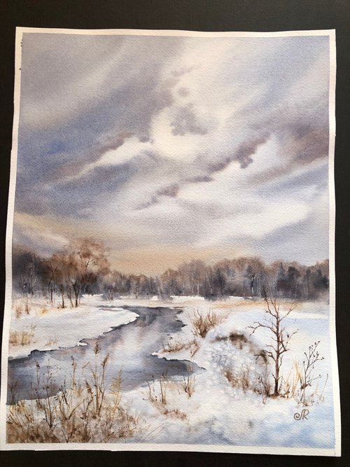 水彩画 風景画 オリジナル - ショップ ArtLolitaRos ポスター・絵 - Pinkoi