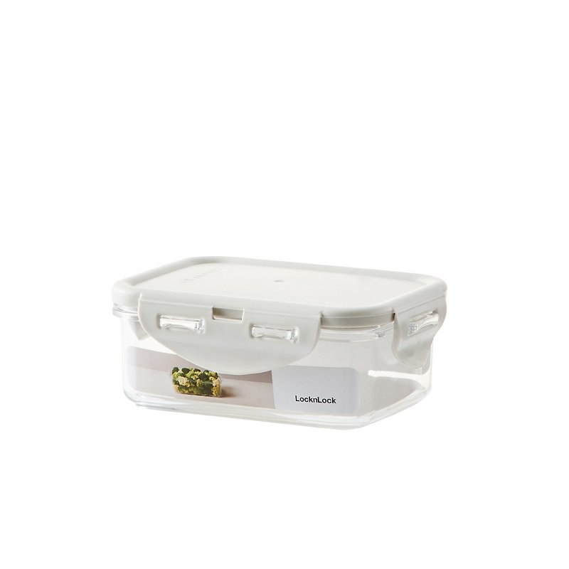 樂扣樂扣純淨保鮮盒/長方/淺灰/350ml(LBF806-01) - 便當盒/食物袋 - 塑膠 