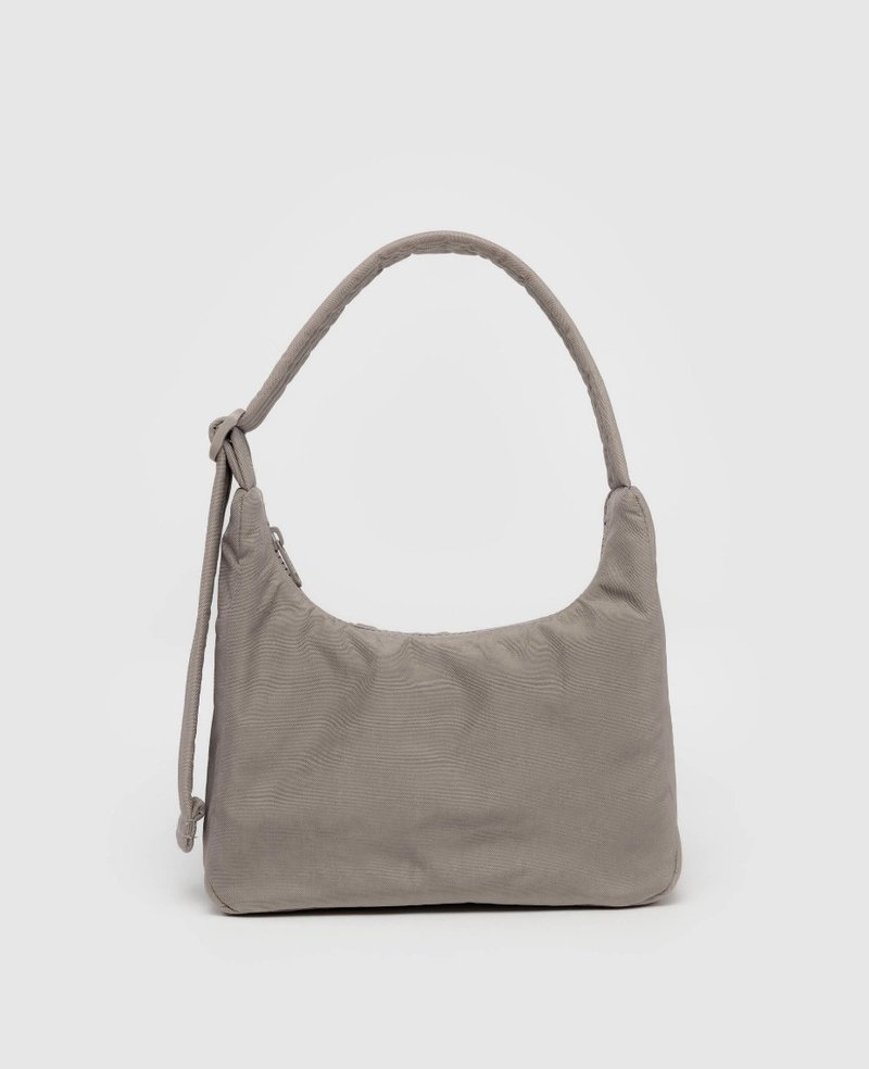 BAGGU - Nylon Shoulder Bag Small - Beige - Messenger Bags & Sling Bags - Waterproof Material Khaki