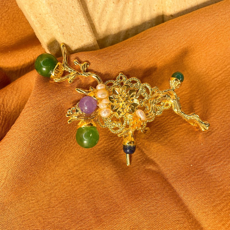 Esther馬尾扣-Aurora - 髮夾/髮圈 - 銅/黃銅 