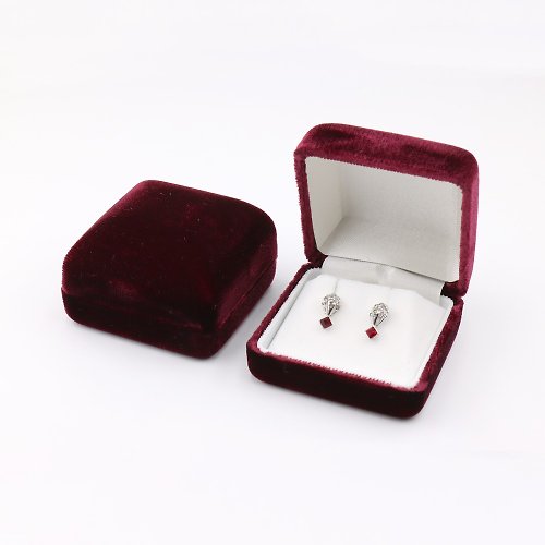 AndyBella Jewelry 耳環盒, 墜鍊盒, 天鵝絨系列珠寶盒, 日本原裝進口