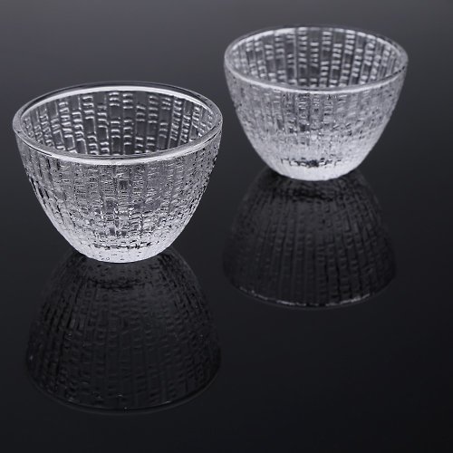宜龍茶器 貝紋水晶杯(60ml)-2入
