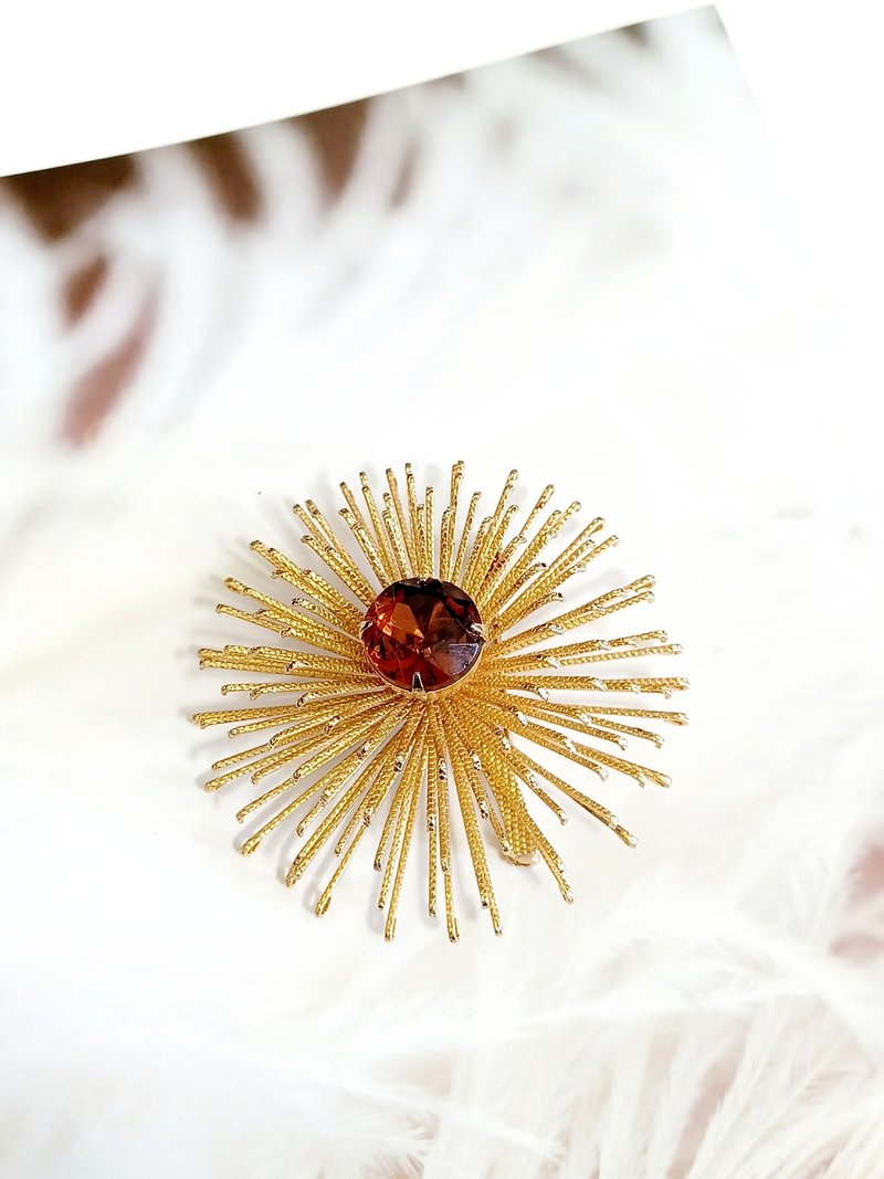 ヴィンテージジュエリー、サラ・コブのゴールデンマムシリーズの黄金のウニのブローチ - ブローチ - 金属 