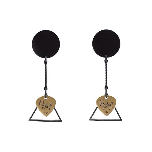 NEW NOISE 音樂飾品實驗所 NEW NOISE 音樂飾品實驗所-三角鐵耳環 Triangle earrings