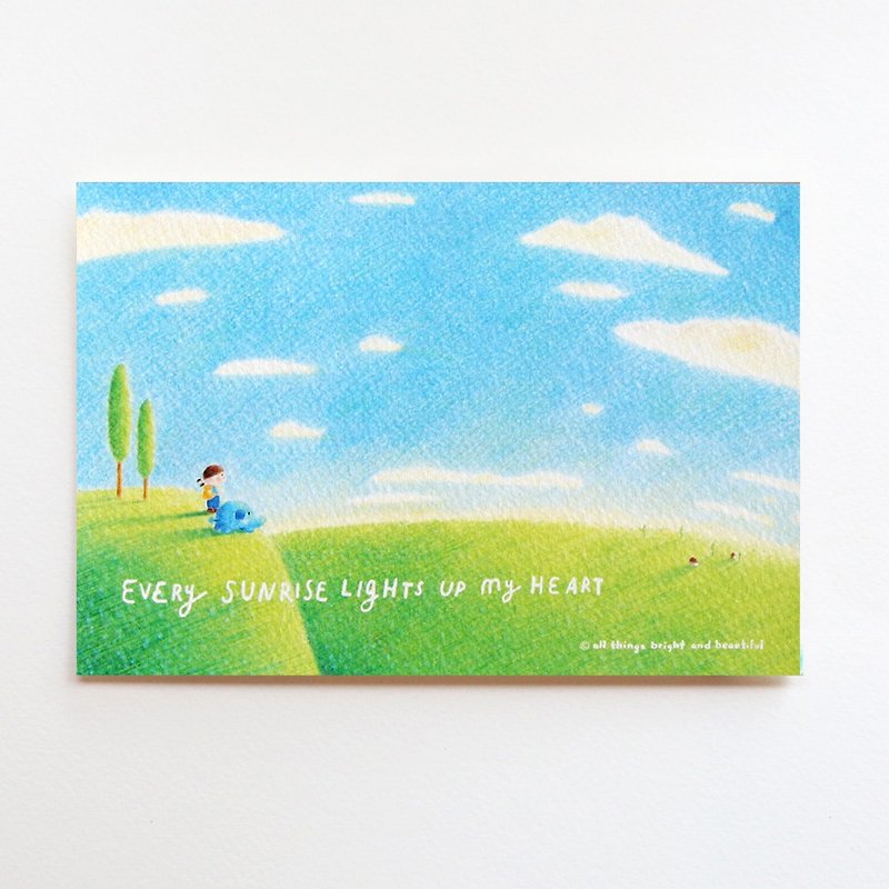 Sunrise Postcard - Cards & Postcards - Paper Multicolor