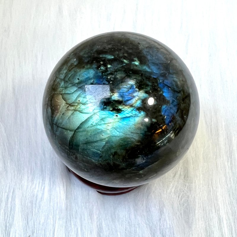 拉長石球 | 水晶 | 水晶球 | 水晶擺件 - 擺飾/家飾品 - 水晶 灰色