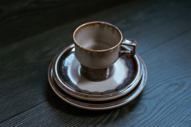 預購ーMexico系列古董咖啡杯盤組 / Jens Quistgaard設計 - 咖啡杯/馬克杯 - 瓷 紫色