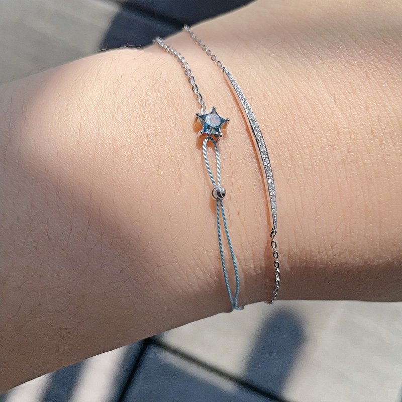 Sapphire star bracelet - สร้อยข้อมือ - เครื่องประดับ 