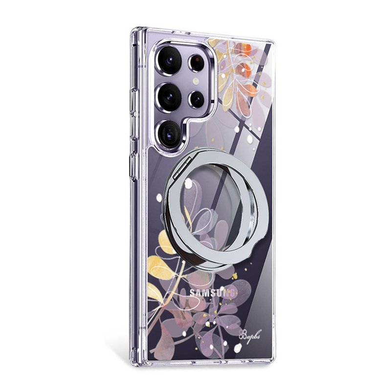 apbs Samsung S25/S24/A56 軍規360旋轉磁吸立架手機殼-若歌詩 - 手機殼/手機套 - 其他材質 多色